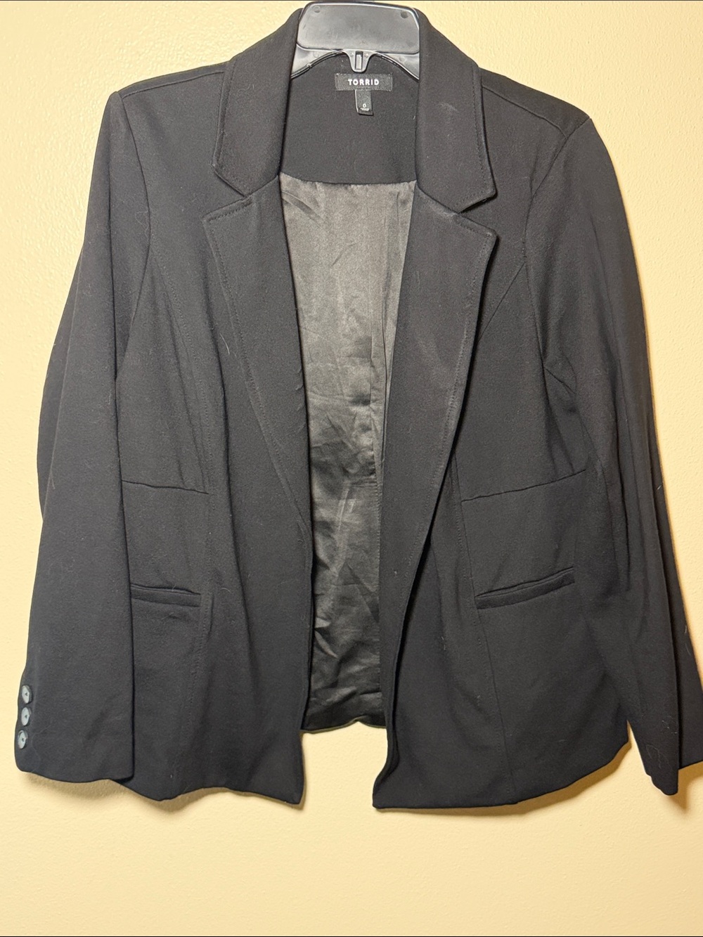 torrid Black Open-Front Tailored Blazer